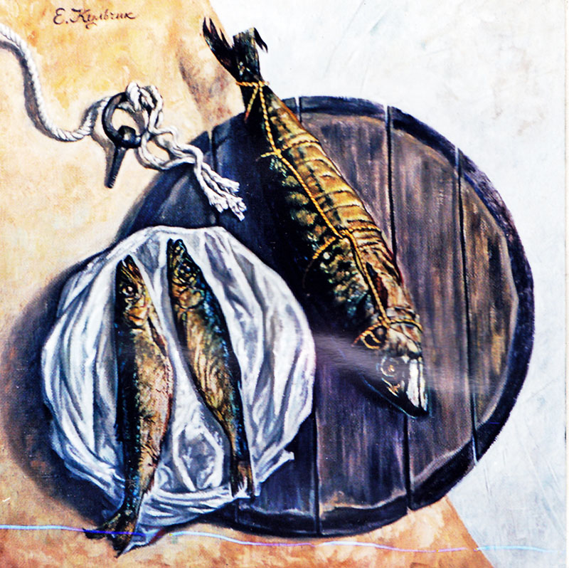 «Композиція з рибою». 2000. Полотно, олія